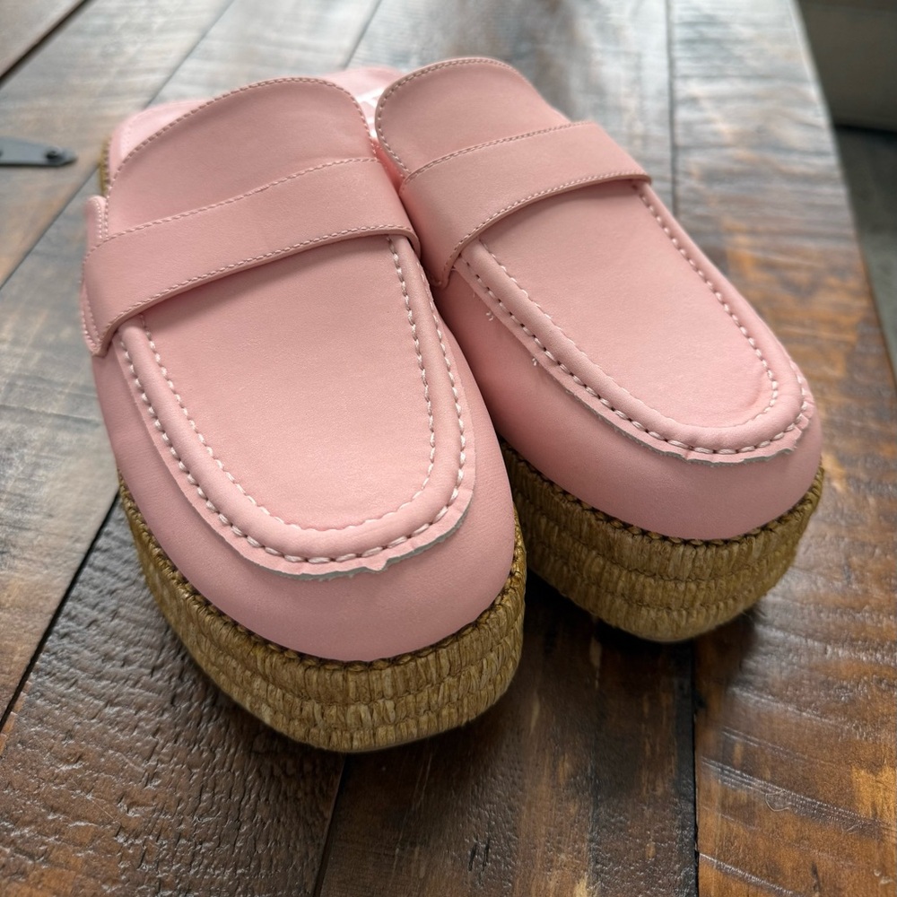 Matisse Beach Wren Pink Platform Mule